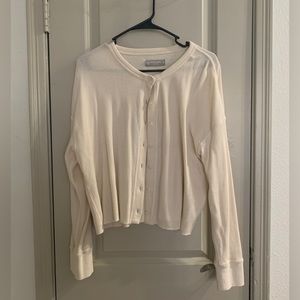 Cropped cream XL Everlane Sweater